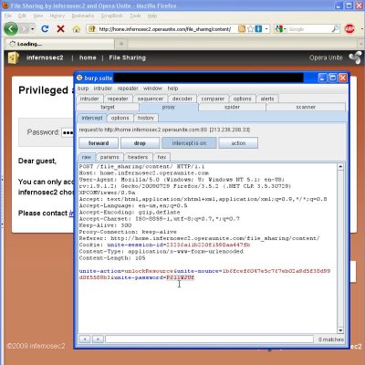 Opera Unite Insecure HTTP Communication