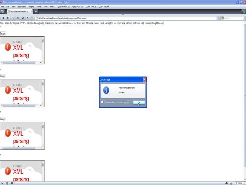 Opera - 38 XSS issues in ATOM/RSS Reader