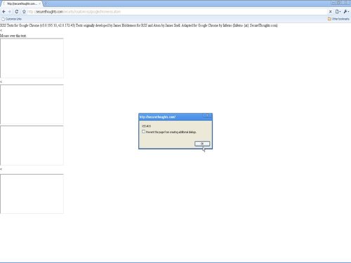 Google Chrome - 18 XSS issues in ATOM/RSS Reader