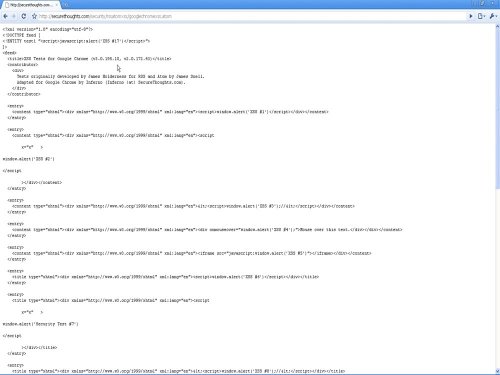 Google Chrome after fix - Stops rendering dynamic content