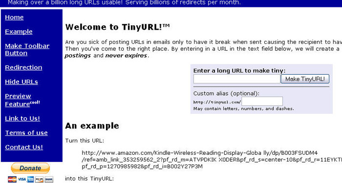 Tiny URL